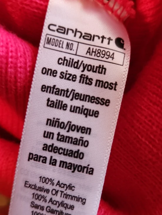 Carhartt Kids Hot Pink Cuffed Beanie - Picture 5 of 5